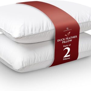Duck Feather & Down Pillows – 2 Pack