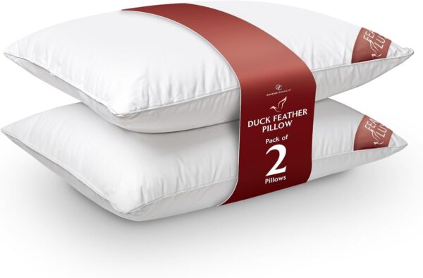 Duck Feather & Down Pillows – 2 Pack